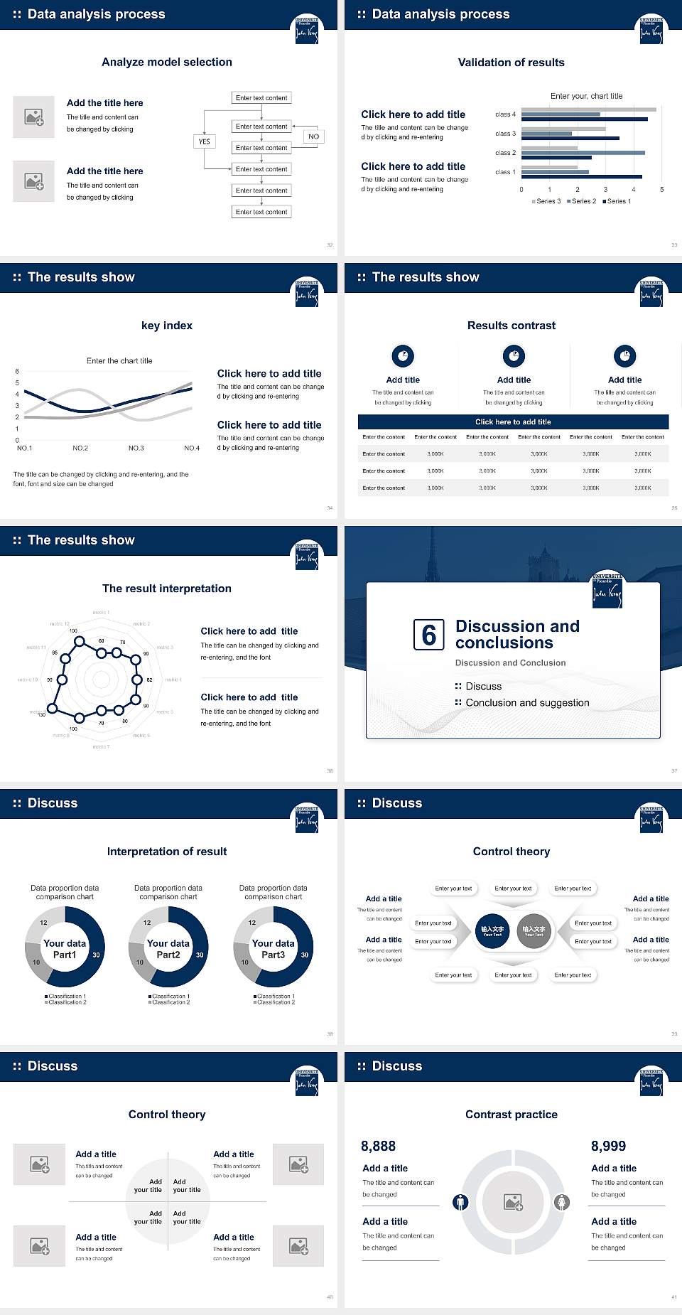 University of Picardy Jules Verne Graduation Thesis Defense PPT Template4:3 ratio PPT effect preview image5