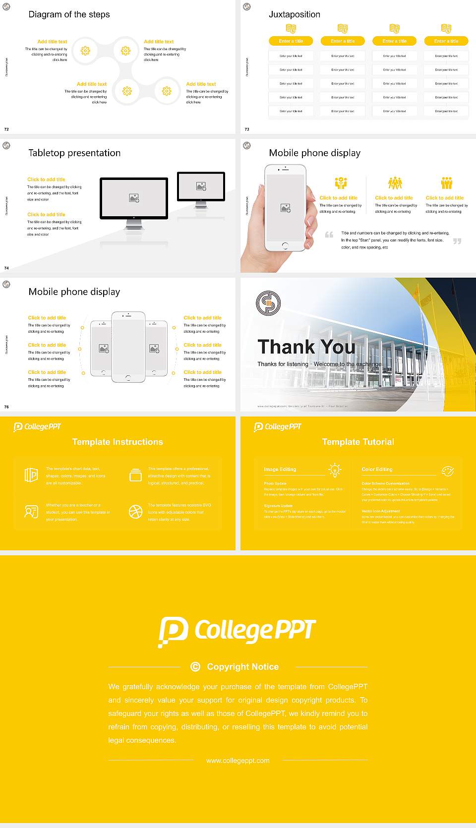 University of Toulouse III – Paul Sabatier Competition/Entrepreneurship Contest PPT Template16:9 ratio PPT effect preview image9