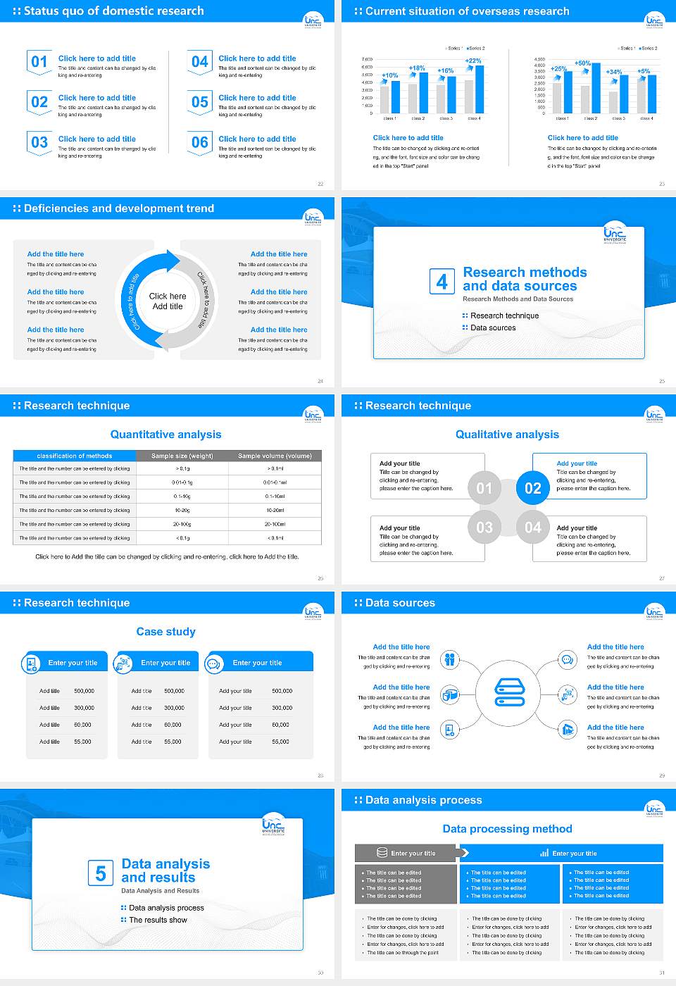 University of New Caledonia Graduation Thesis Defense PPT Template16:9 ratio PPT effect preview image4