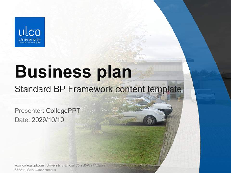 University of Littoral Côte d’Opale – Saint-Omer campus Competition/Entrepreneurship Contest PPT Template4:3 ratio PPT effect preview image9