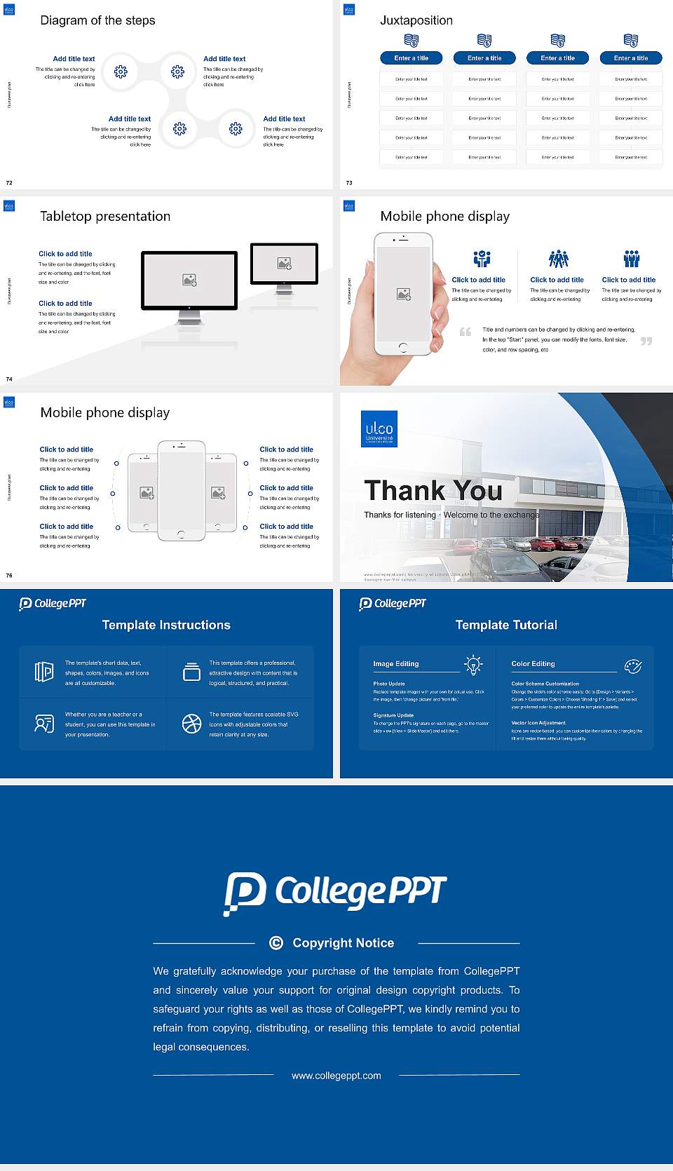 University of Littoral Côte d’Opale – Boulogne-sur-Mer campus Competition/Entrepreneurship Contest PPT Template16:9 ratio PPT effect preview image9