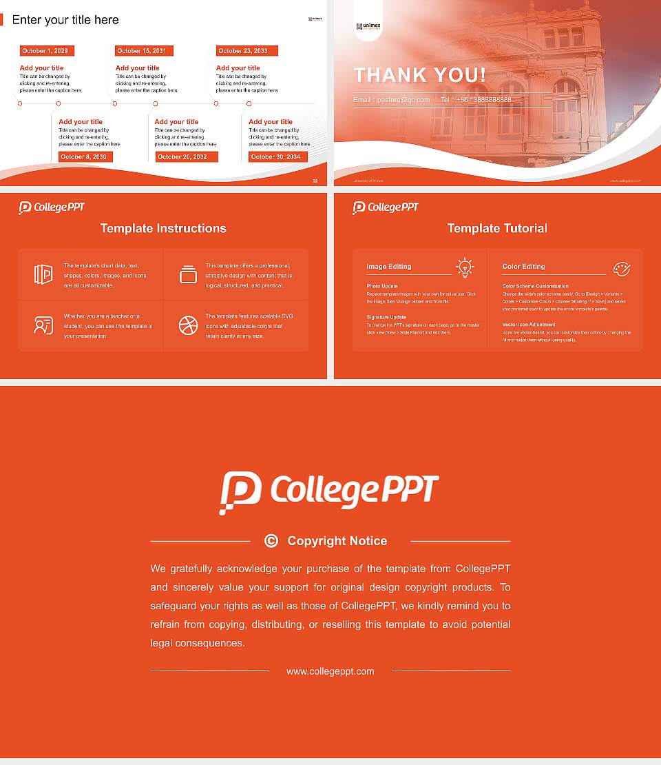University of Nîmes Lecture Sharing and Networking Event PPT Template16:9 ratio PPT effect preview image4