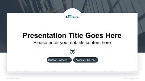 University of Tours National Scholarship Defense PPT Template
