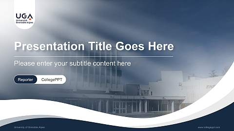 University of Grenoble Alpes Lecture Sharing and Networking Event PPT Template