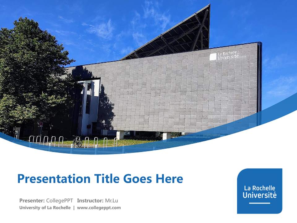 University of La Rochelle Course/Courseware Creation PPT Template4:3 ratio PPT effect preview image5