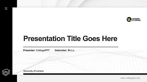 University of Lorraine Thesis Proposal/Graduation Defense PPT Template