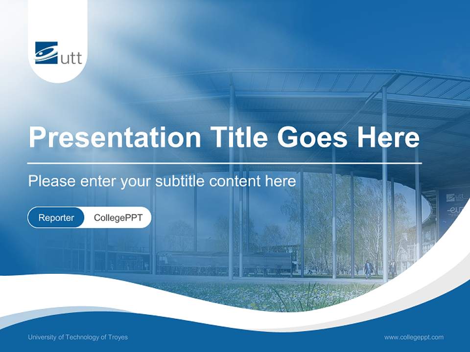 University of Technology of Troyes Lecture Sharing and Networking Event PPT Template4:3 ratio PPT effect preview image4