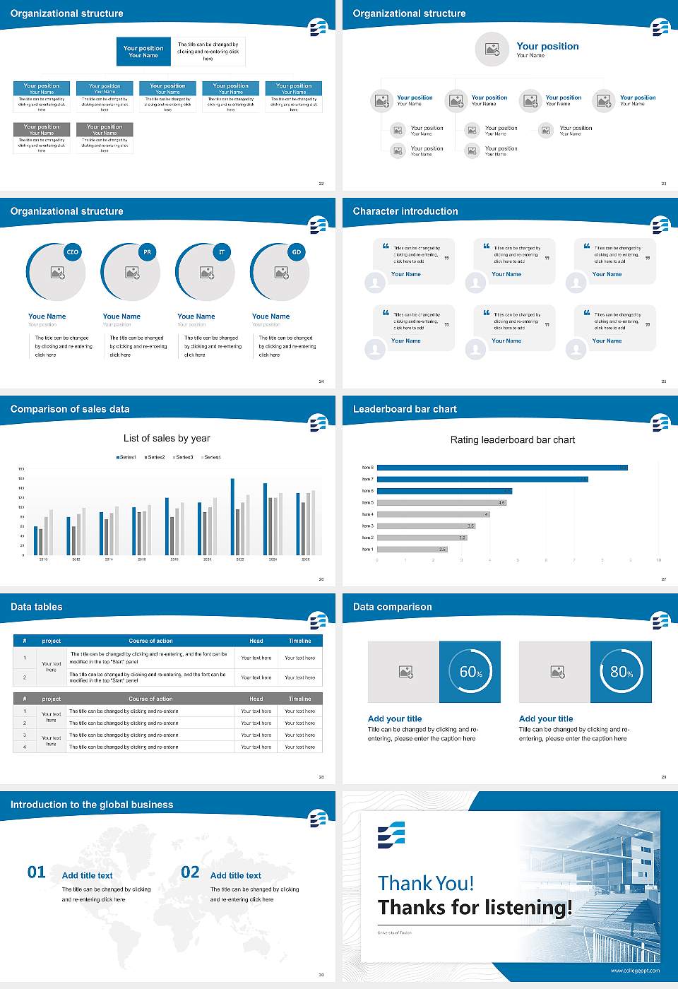 University of Toulon Academic Presentation/Research Findings Report PPT Template16:9 ratio PPT effect preview image4