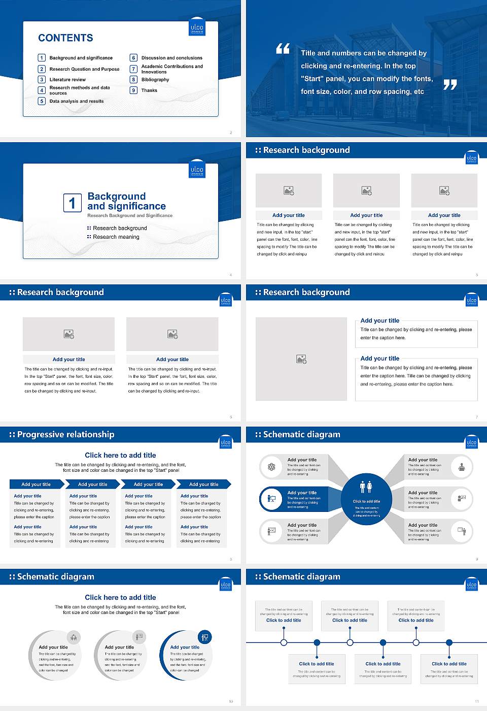 University of Littoral Côte d’Opale Graduation Thesis Defense PPT Template16:9 ratio PPT effect preview image2