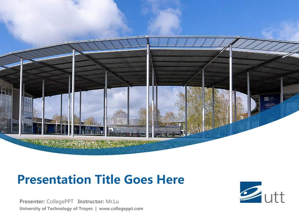 University of Technology of Troyes Course/Courseware Creation PPT Template4:3 ratio PPT effect preview image5