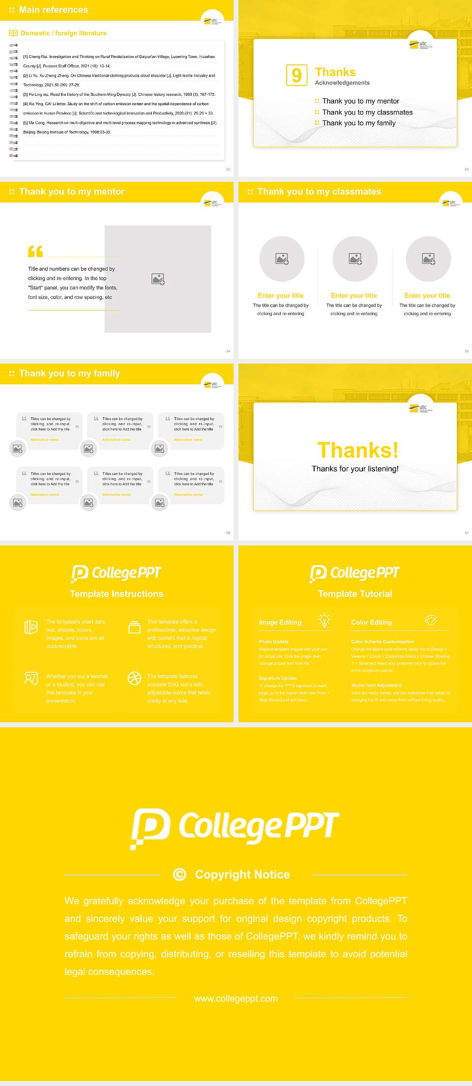 University of Technology of Compiègne Graduation Thesis Defense PPT Template4:3 ratio PPT effect preview image7