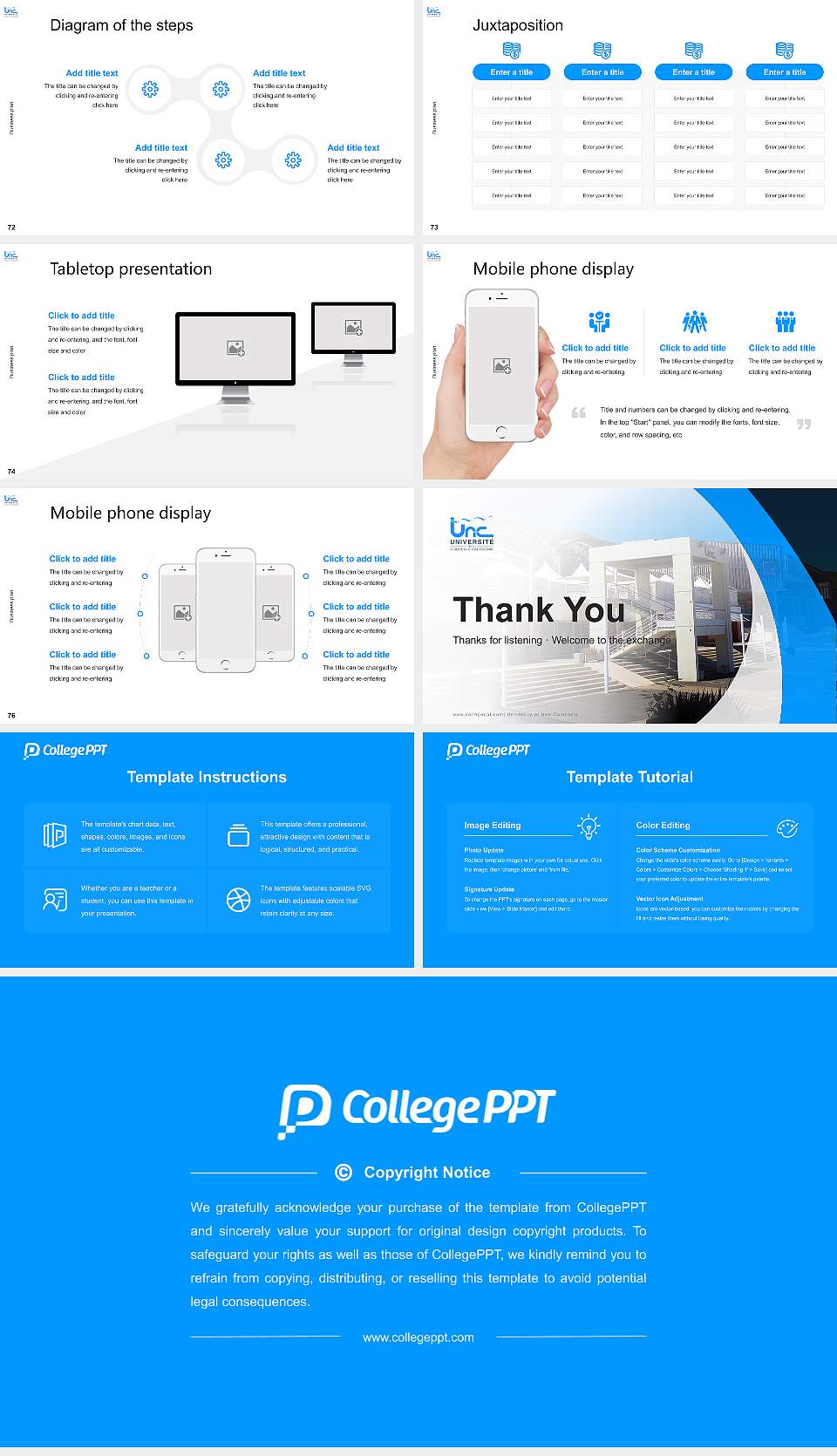 University of New Caledonia Competition/Entrepreneurship Contest PPT Template16:9 ratio PPT effect preview image9