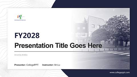 University of Artois Academic Presentation/Research Findings Report PPT Template