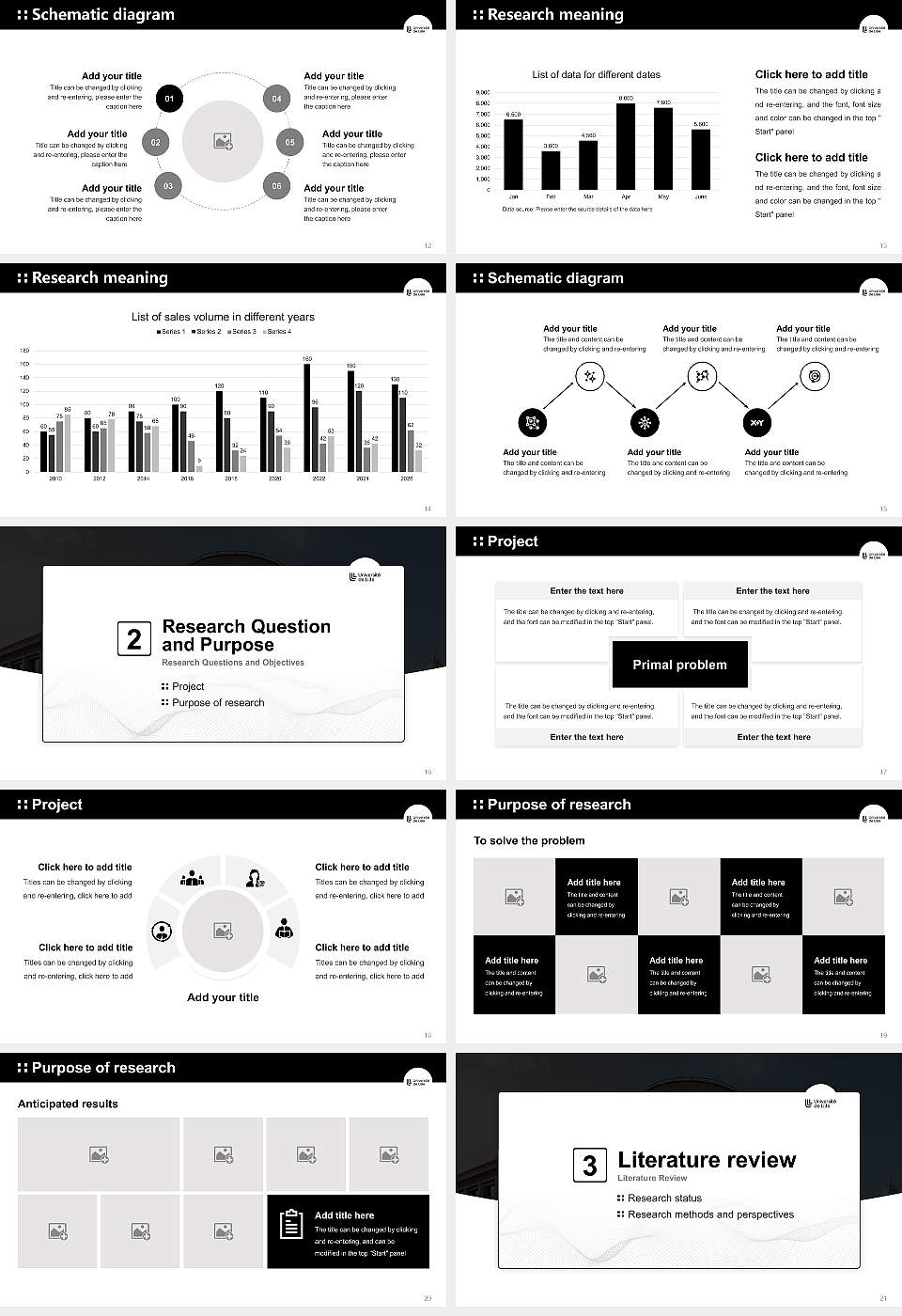 University of Lille Graduation Thesis Defense PPT Template16:9 ratio PPT effect preview image3
