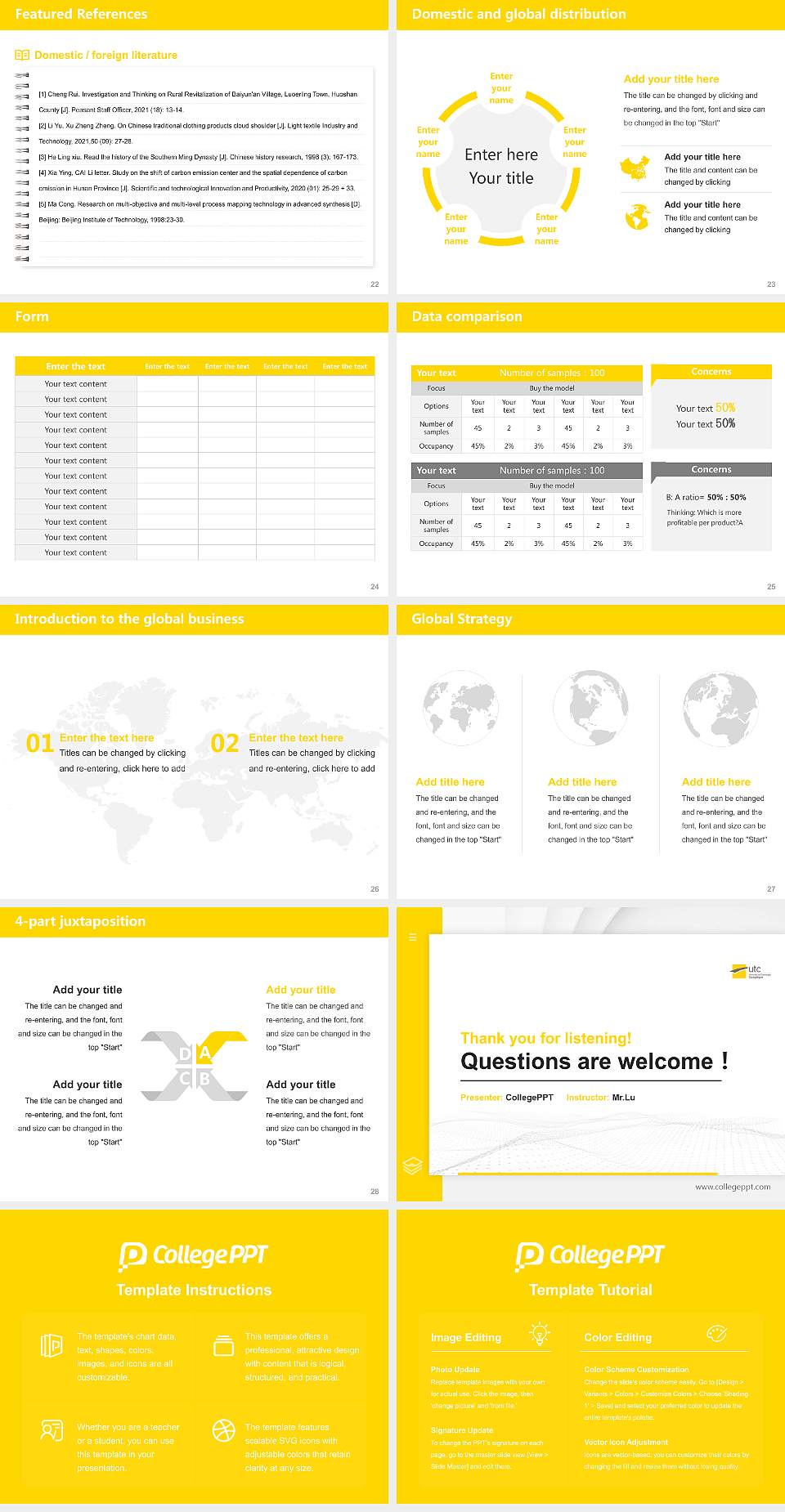University of Technology of Compiègne Thesis Proposal/Graduation Defense PPT Template4:3 ratio PPT effect preview image4