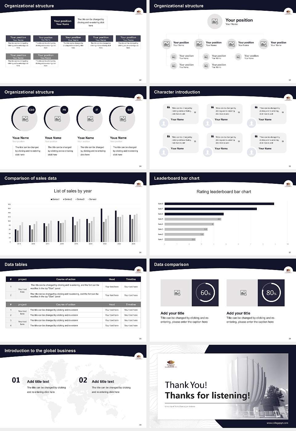 University of Reims Champagne-Ardenne Academic Presentation/Research Findings Report PPT Template16:9 ratio PPT effect preview image4