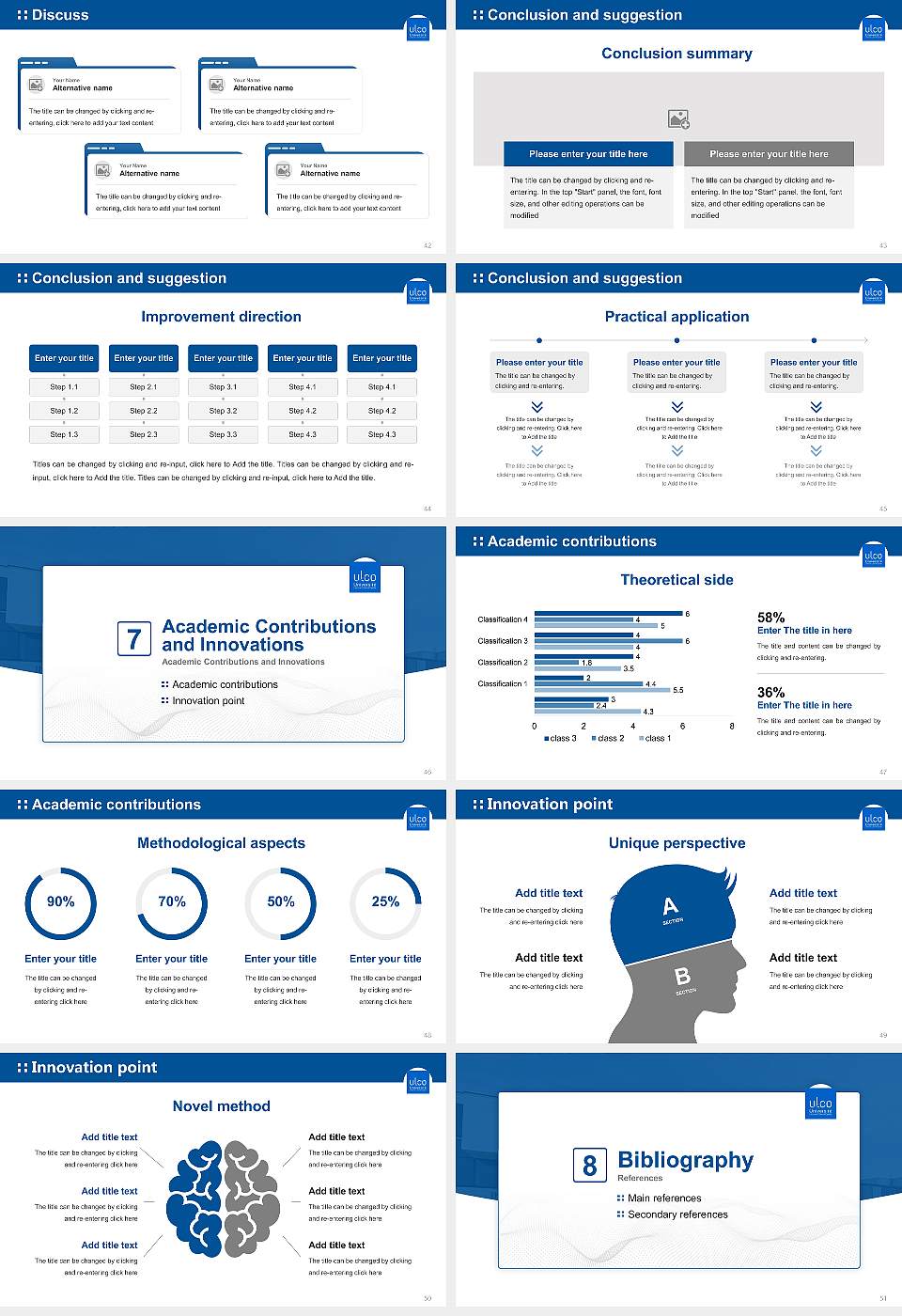University of Littoral Côte d’Opale – Boulogne-sur-Mer campus Graduation Thesis Defense PPT Template16:9 ratio PPT effect preview image6