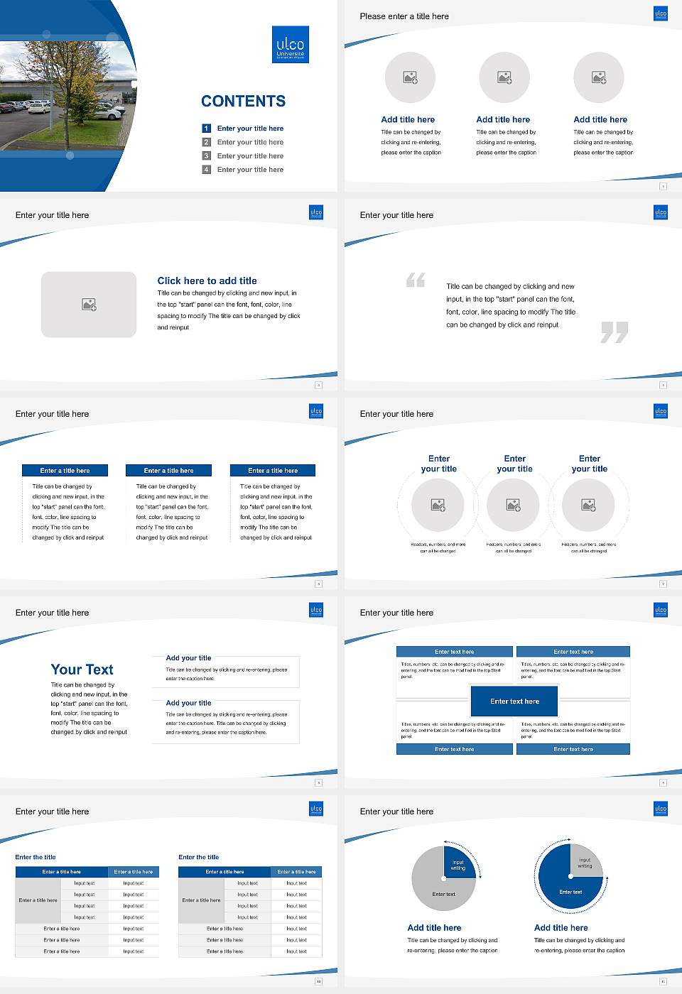 University of Littoral Côte d’Opale – Saint-Omer campus Course/Courseware Creation PPT Template16:9 ratio PPT effect preview image2