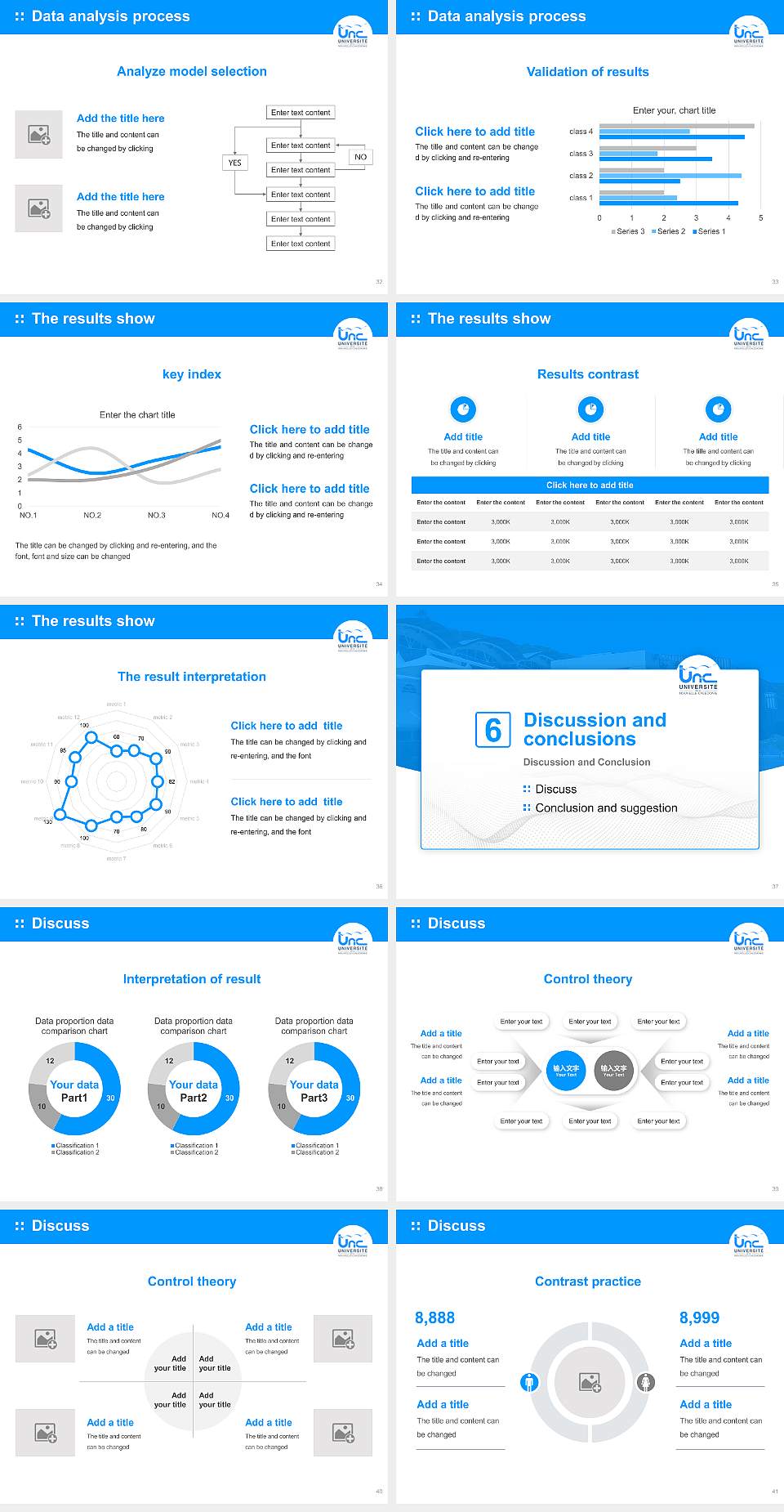 University of New Caledonia Graduation Thesis Defense PPT Template4:3 ratio PPT effect preview image5