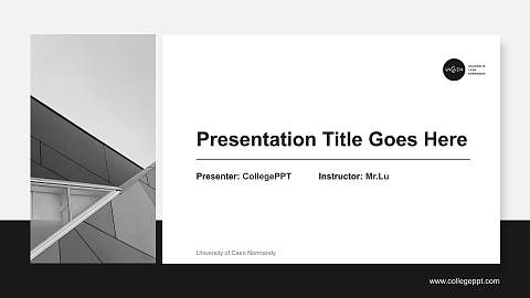 University of Caen Normandy General PPT Template