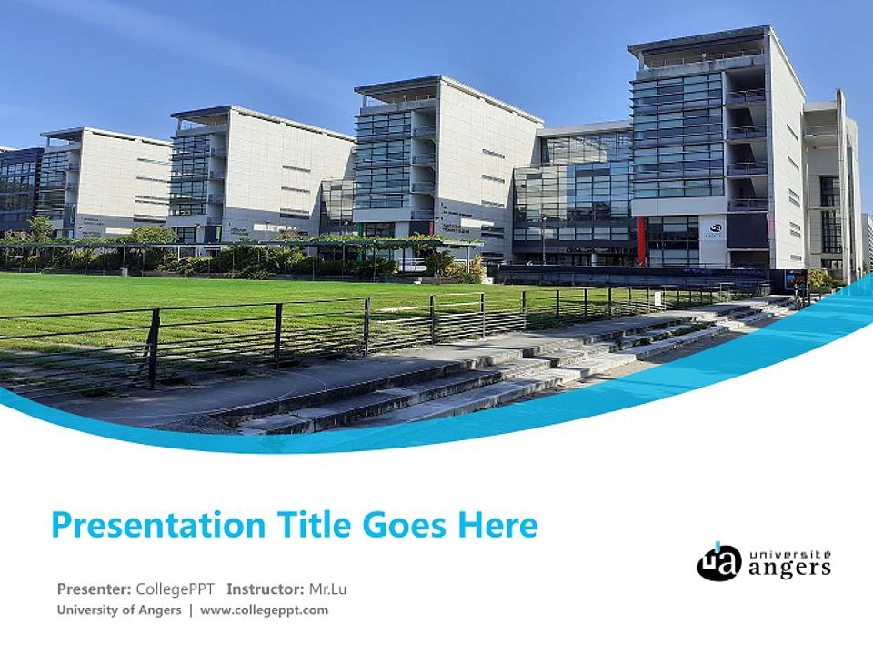 University of Angers Course/Courseware Creation PPT Template4:3 ratio PPT effect preview image5