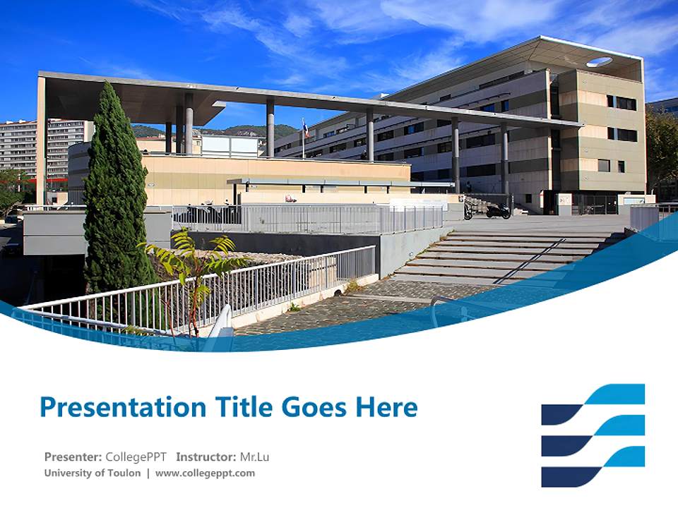 University of Toulon Course/Courseware Creation PPT Template4:3 ratio PPT effect preview image5