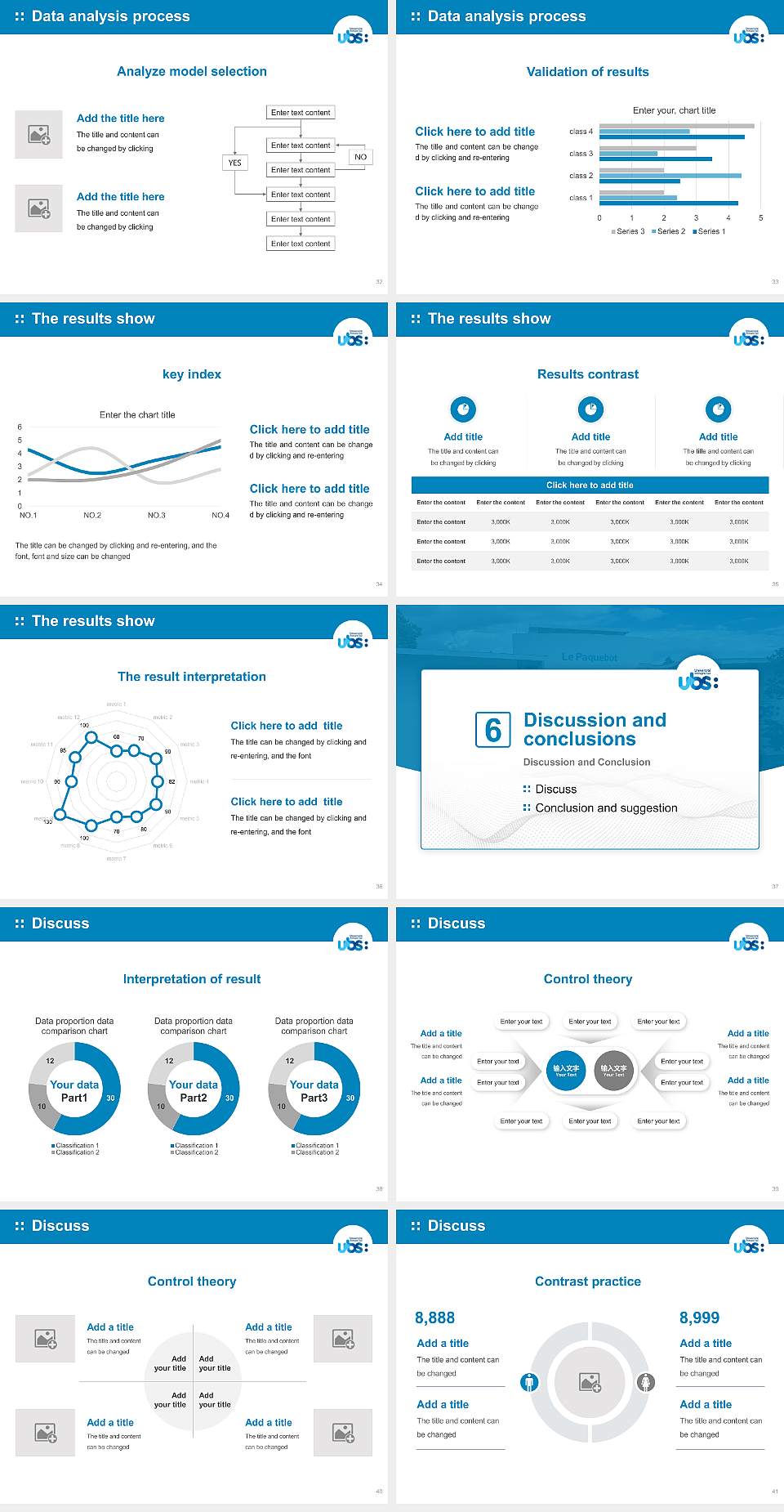 University of Southern Brittany Graduation Thesis Defense PPT Template4:3 ratio PPT effect preview image5