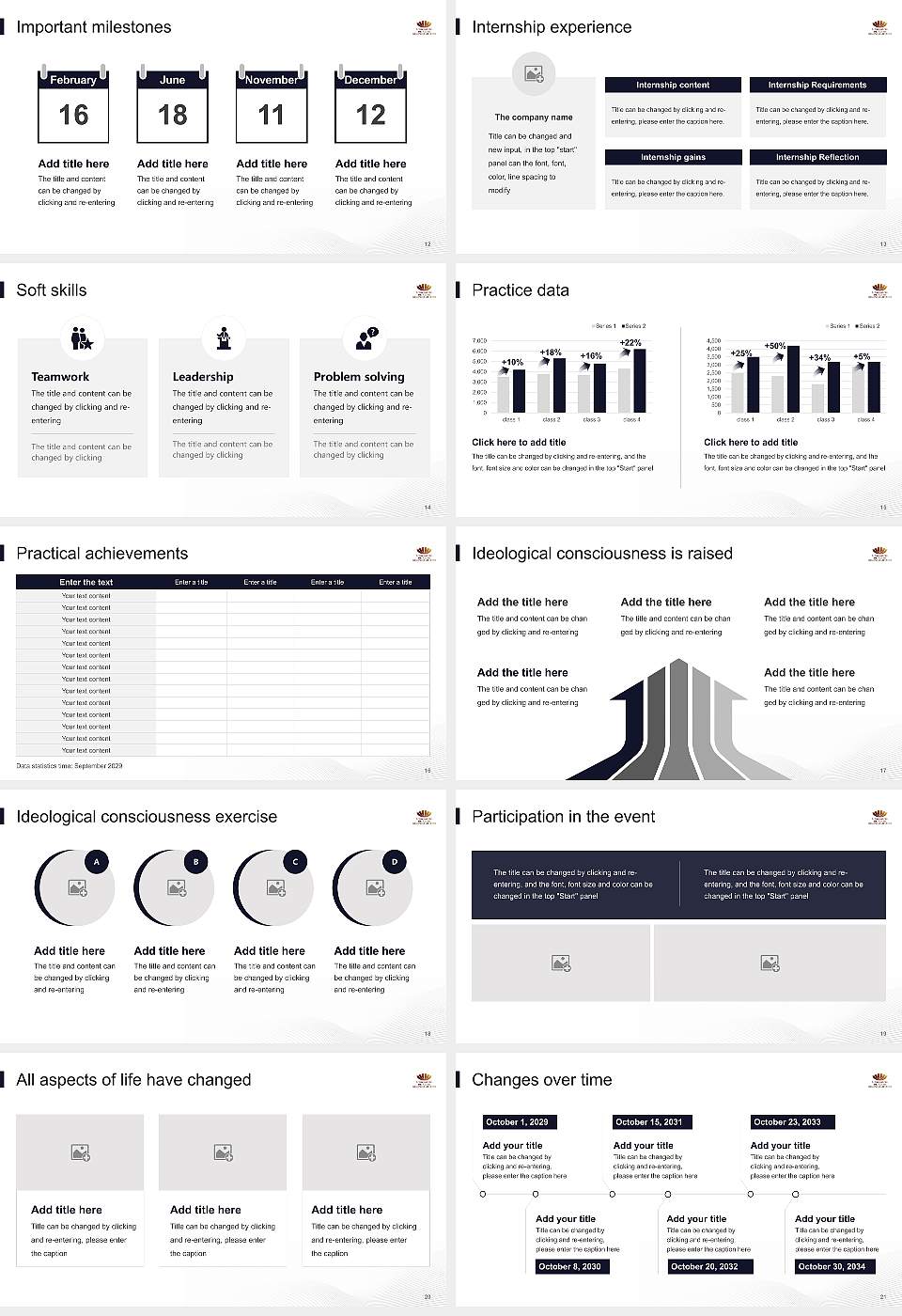 University of Reims Champagne-Ardenne National Scholarship Defense PPT Template16:9 ratio PPT effect preview image3