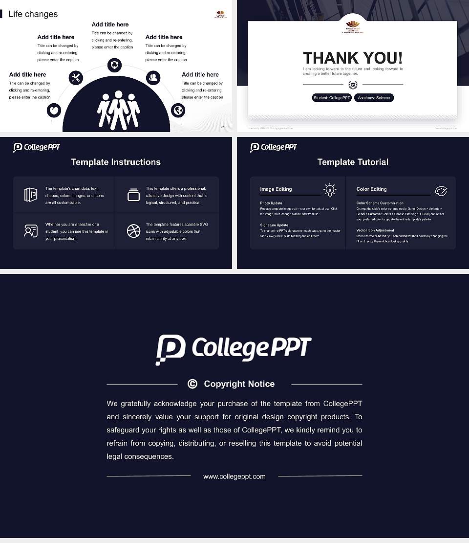 University of Reims Champagne-Ardenne National Scholarship Defense PPT Template16:9 ratio PPT effect preview image4