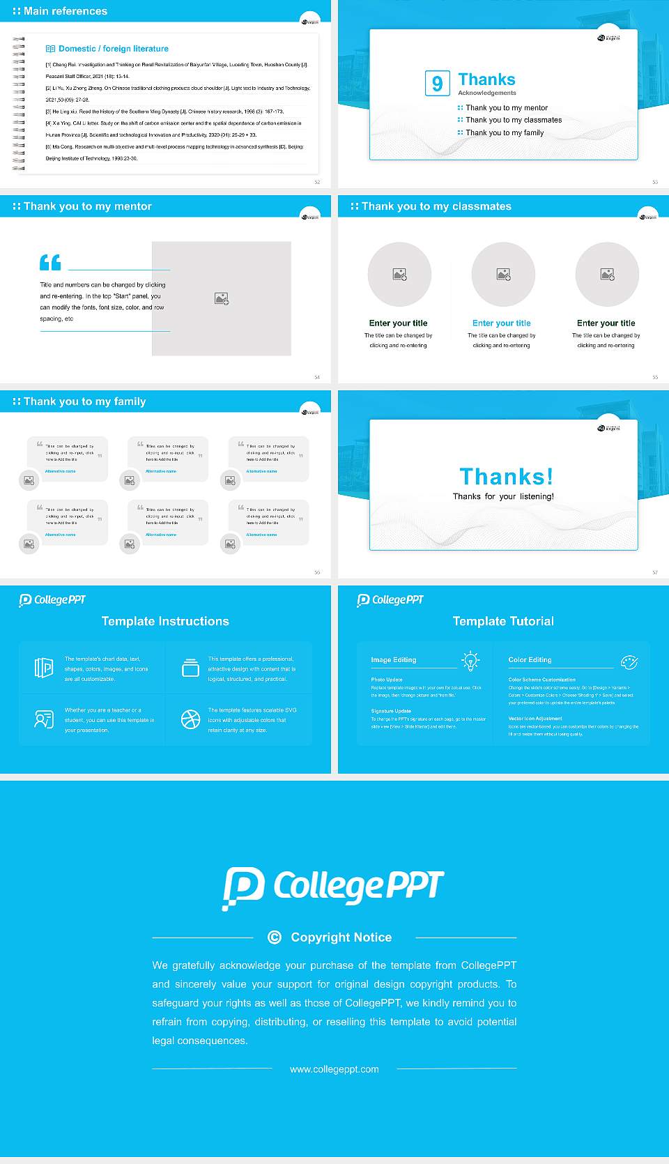 University of Angers Graduation Thesis Defense PPT Template16:9 ratio PPT effect preview image7