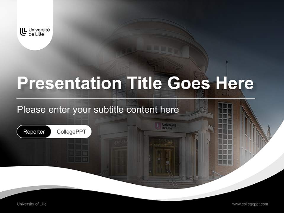 University of Lille Lecture Sharing and Networking Event PPT Template4:3 ratio PPT effect preview image4