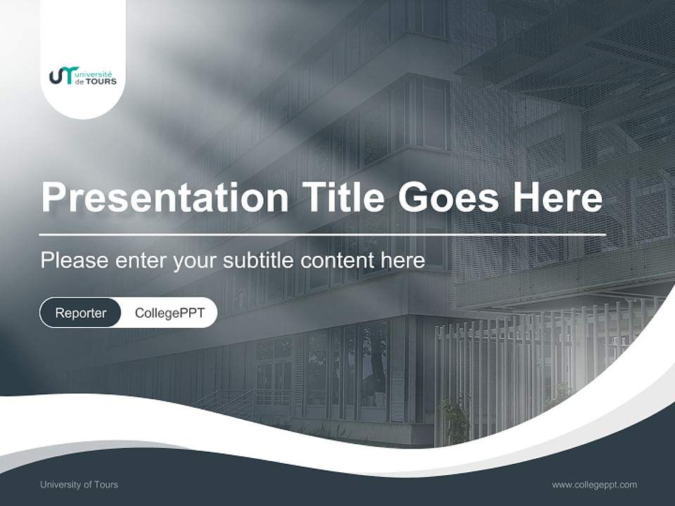 University of Tours Lecture Sharing and Networking Event PPT Template4:3 ratio PPT effect preview image4