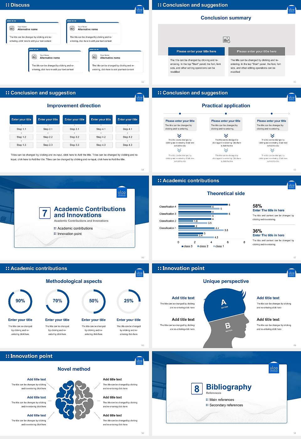 University of Littoral Côte d’Opale – Calais campus Graduation Thesis Defense PPT Template16:9 ratio PPT effect preview image6