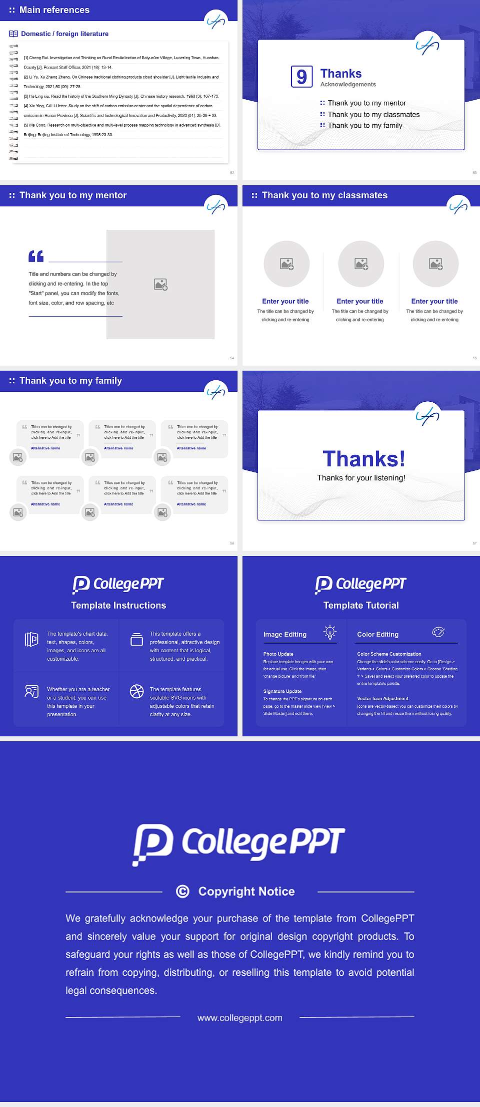 University of Upper Alsace Graduation Thesis Defense PPT Template4:3 ratio PPT effect preview image7