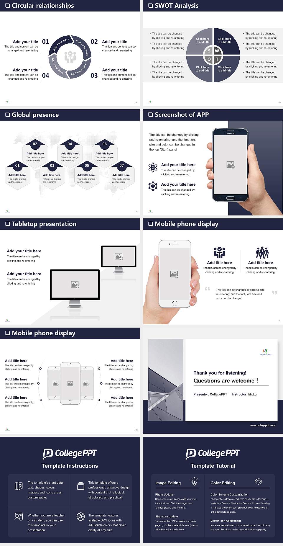 University of Artois General PPT Template4:3 ratio PPT effect preview image5