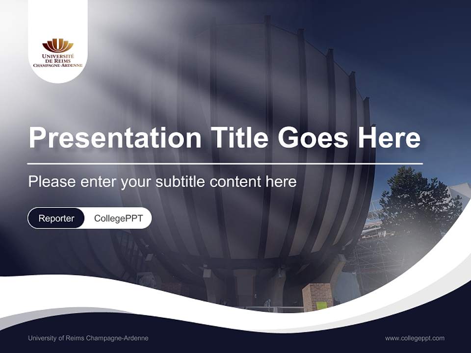 University of Reims Champagne-Ardenne Lecture Sharing and Networking Event PPT Template4:3 ratio PPT effect preview image4