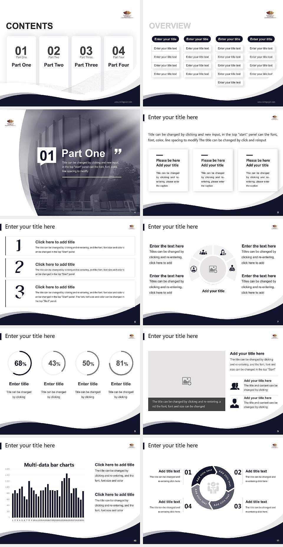University of Reims Champagne-Ardenne Lecture Sharing and Networking Event PPT Template4:3 ratio PPT effect preview image2