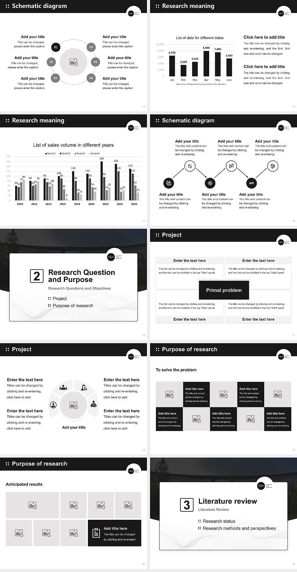 University of Caen Normandy Graduation Thesis Defense PPT Template4:3 ratio PPT effect preview image3
