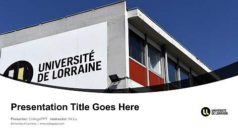 University of Lorraine Course/Courseware Creation PPT Template