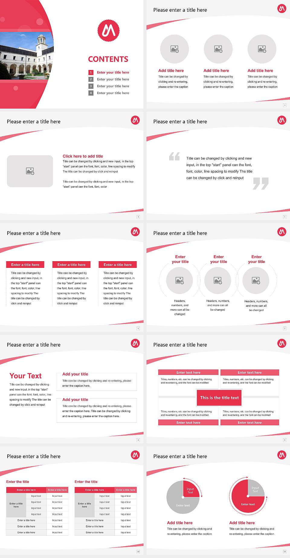 University of Montpellier Course/Courseware Creation PPT Template4:3 ratio PPT effect preview image2