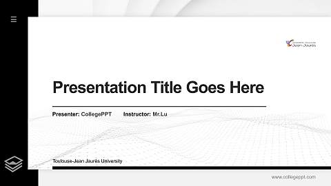 Toulouse-Jean Jaurès University Thesis Proposal/Graduation Defense PPT Template