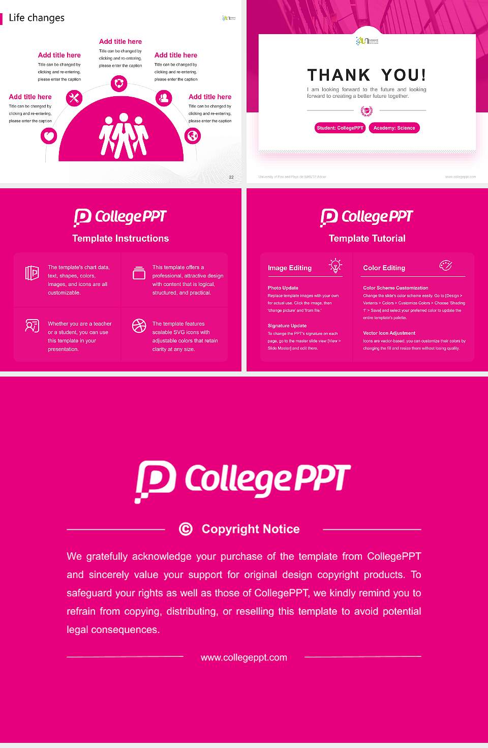 University of Pau and Pays de l’Adour National Scholarship Defense PPT Template4:3 ratio PPT effect preview image4
