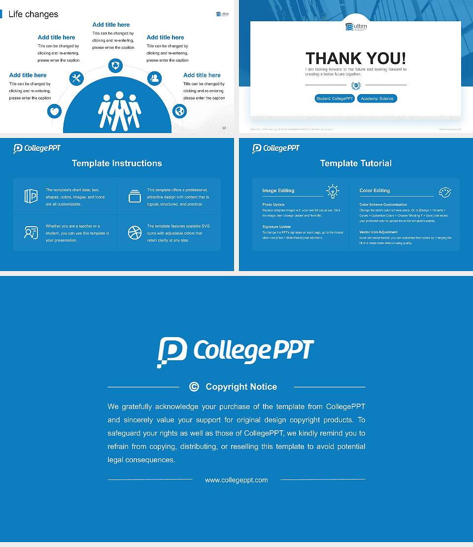 University of Technology of Belfort-Montbéliard – Montbéliard campus National Scholarship Defense PPT Template16:9 ratio PPT effect preview image4