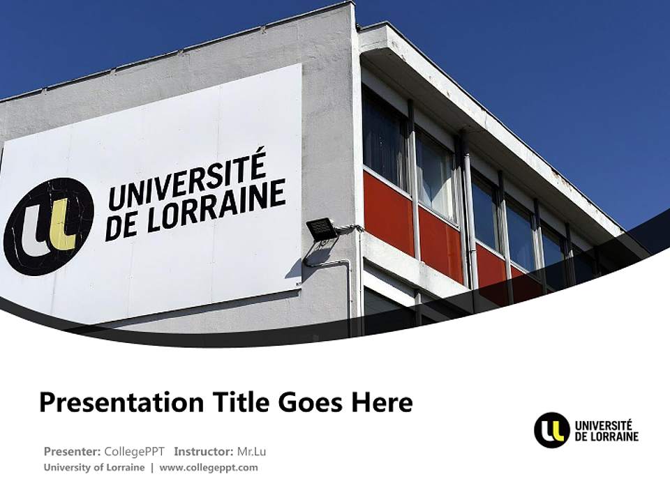University of Lorraine Course/Courseware Creation PPT Template4:3 ratio PPT effect preview image5