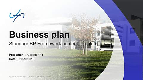 University of Upper Alsace Competition/Entrepreneurship Contest PPT Template