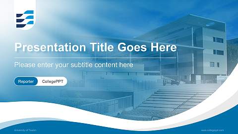 University of Toulon Lecture Sharing and Networking Event PPT Template