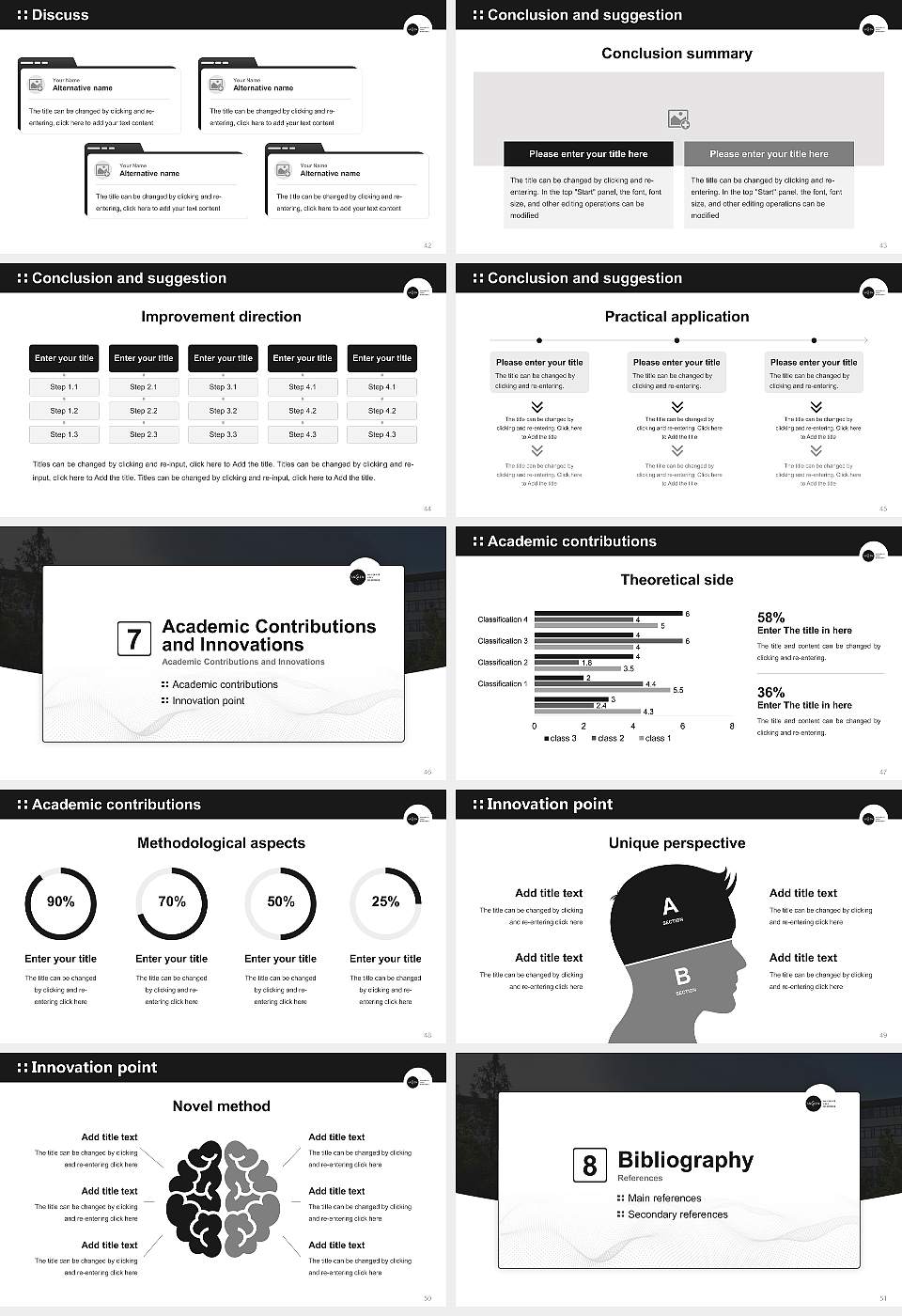 University of Caen Normandy Graduation Thesis Defense PPT Template16:9 ratio PPT effect preview image6