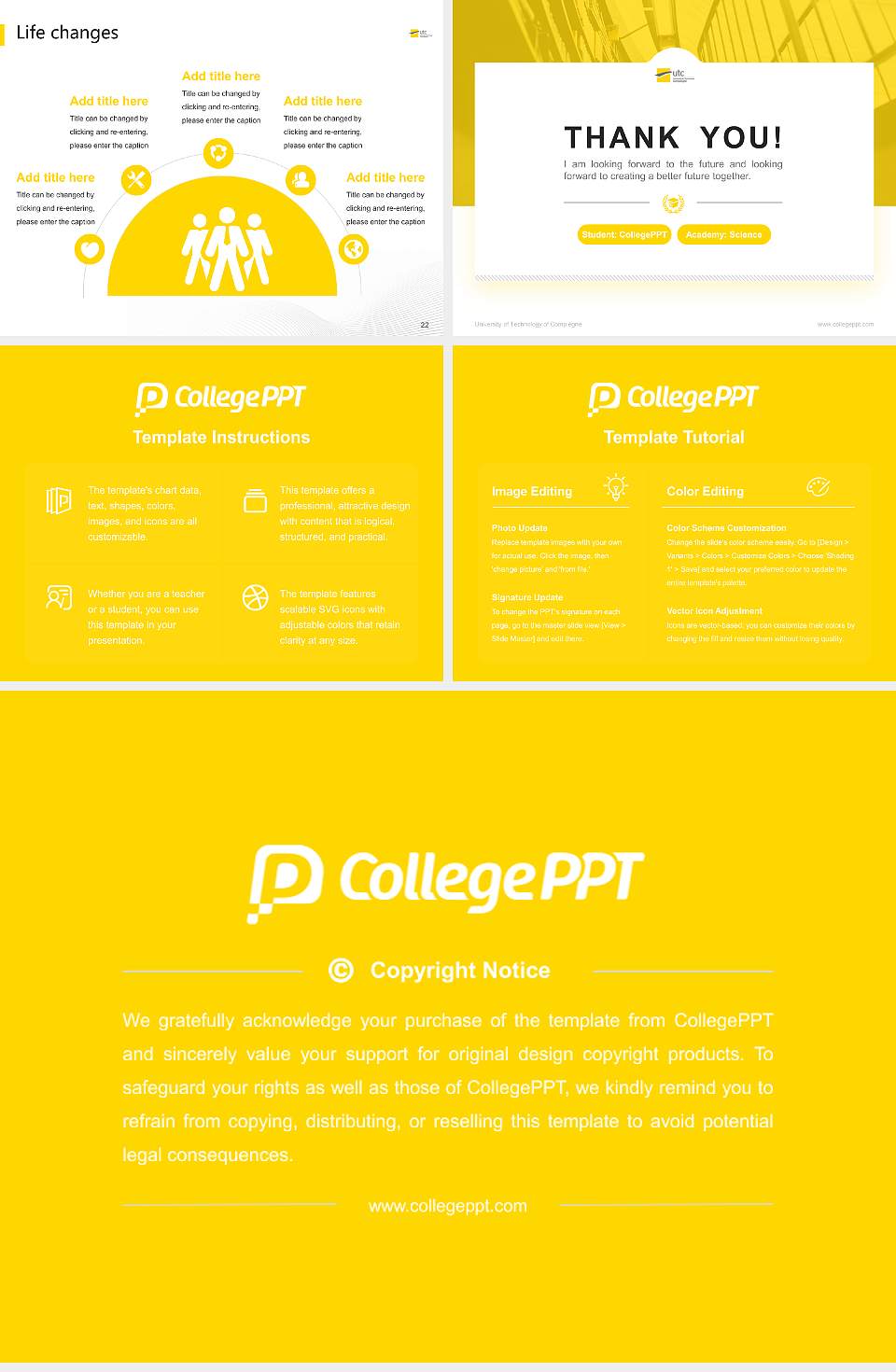 University of Technology of Compiègne National Scholarship Defense PPT Template4:3 ratio PPT effect preview image4