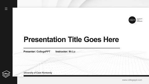 University of Caen Normandy Thesis Proposal/Graduation Defense PPT Template