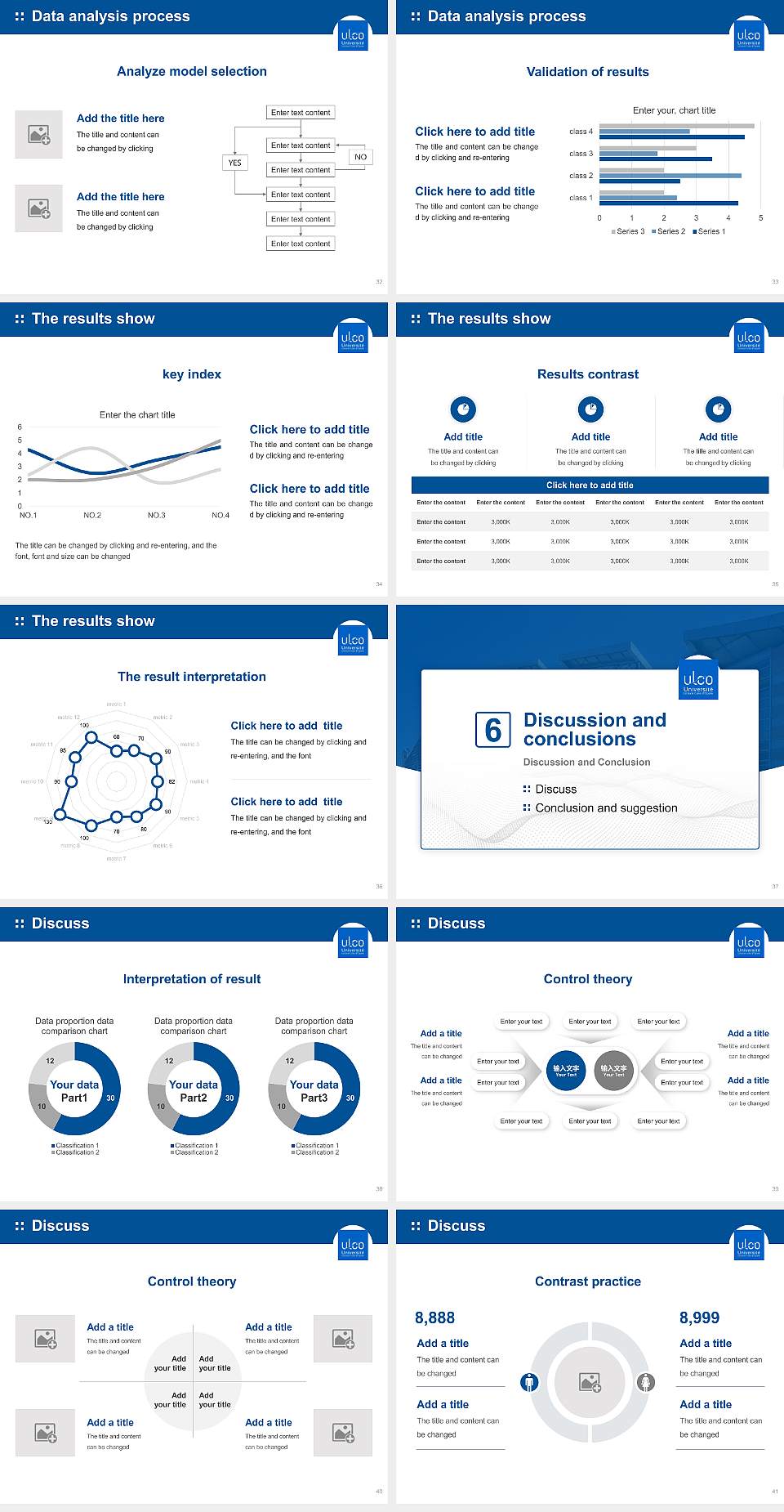 University of Littoral Côte d’Opale Graduation Thesis Defense PPT Template4:3 ratio PPT effect preview image5